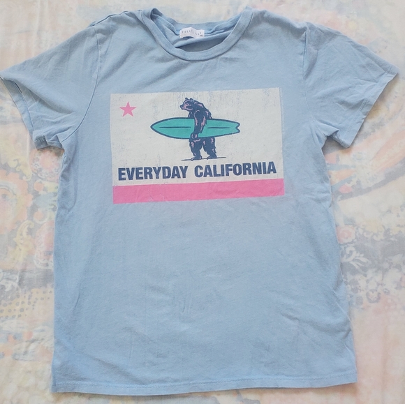 Full Tilt Tops - Blue California Surfing Bear T-shirt